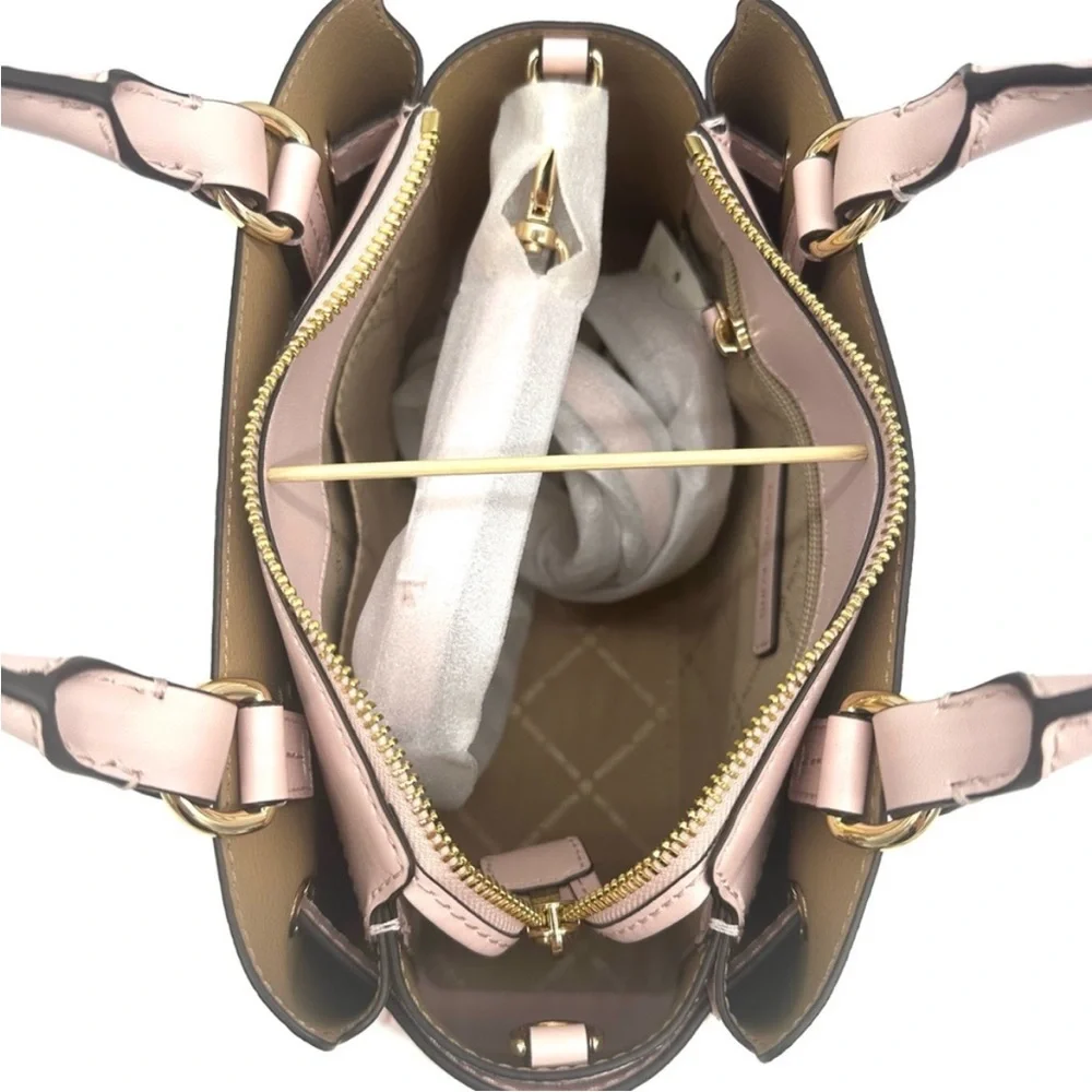 Michael Kors Reed Small Satchel Crossbody Bag & MD Bifold Zip Chain Wallet - Picture 13 of 16